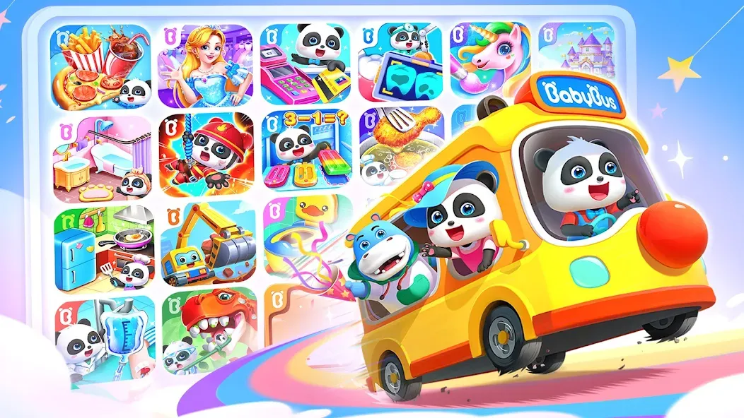 Baby Panda World: Kids Games  [МОД Unlocked] Screenshot 1