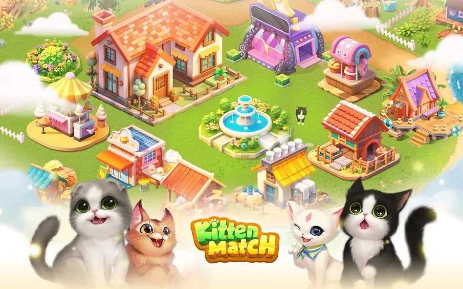 Kitten Match (Киттен Матч)  [МОД Все открыто] Screenshot 1