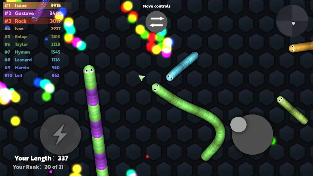 Slide.io - Hungry Snake Game  [МОД Mega Pack] Screenshot 1