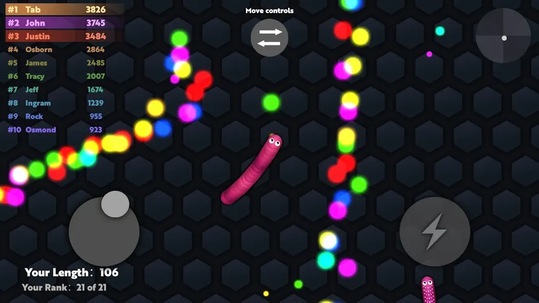 Slide.io - Hungry Snake Game  [МОД Mega Pack] Screenshot 4