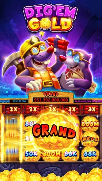 Fat Cat Casino - Slots Game (Фэт Кэт Казино)  [МОД Unlimited Money] Screenshot 1