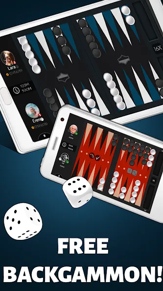 Backgammon Offline  [МОД Unlocked] Screenshot 2