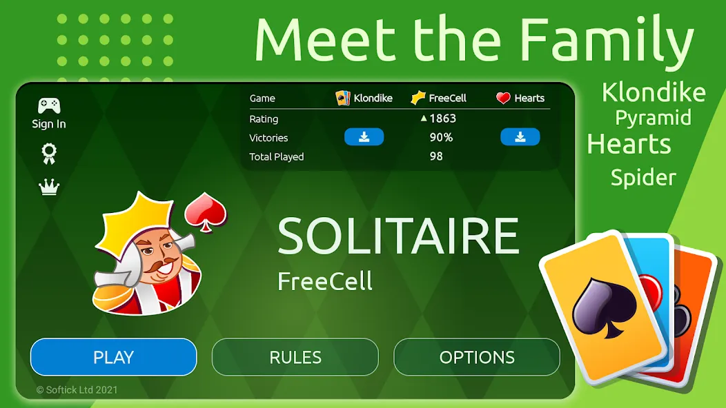 FreeCell  [МОД Все открыто] Screenshot 2