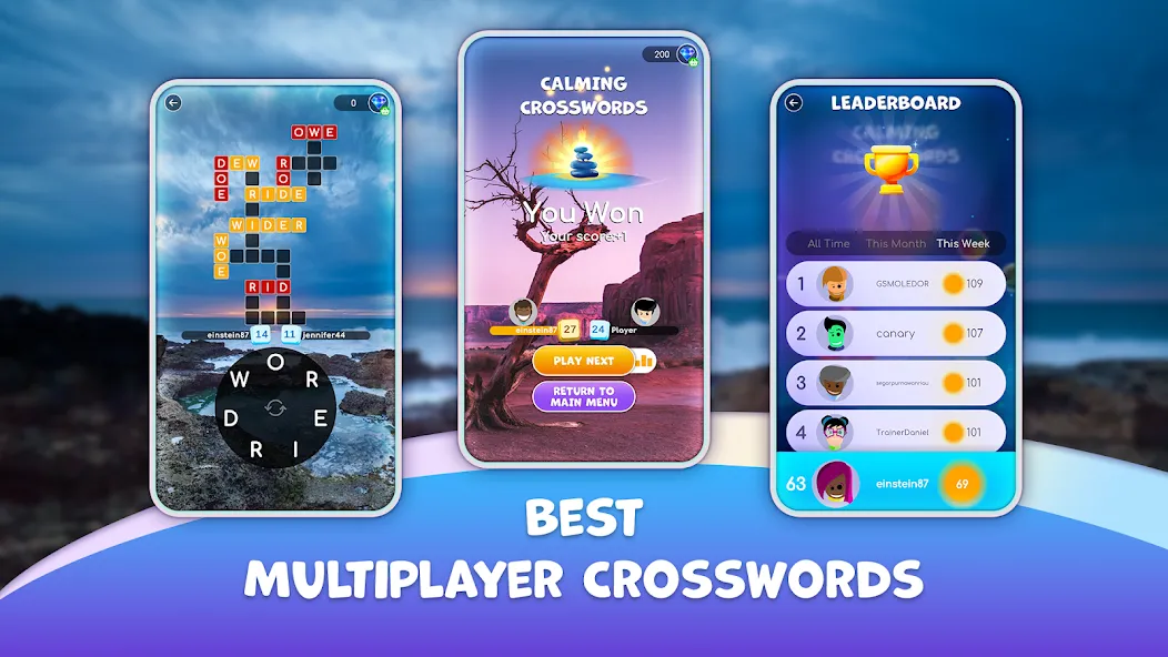 Calming Crosswords Word Puzzle  [МОД Меню] Screenshot 3