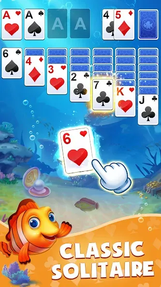 Solitaire: Fish Master (Солитер)  [МОД Меню] Screenshot 1