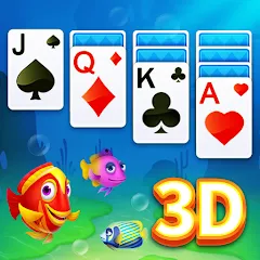 Скачать взлом Solitaire 3D Fish  [МОД Unlimited Money] - стабильная версия apk на Андроид