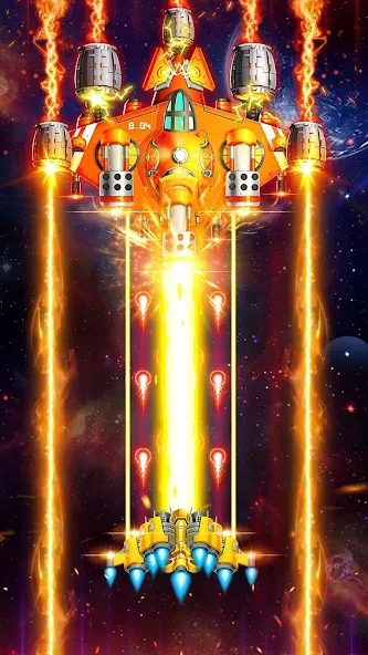 Space Shooter: Galaxy Attack (Спейс шутер)  [МОД Бесконечные деньги] Screenshot 1