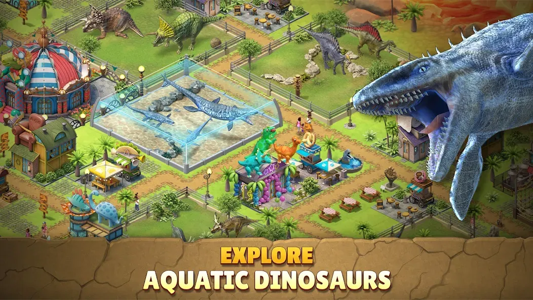 Jurassic Dinosaur: Dino Game (Динозавры юрского периода)  [МОД Много монет] Screenshot 3