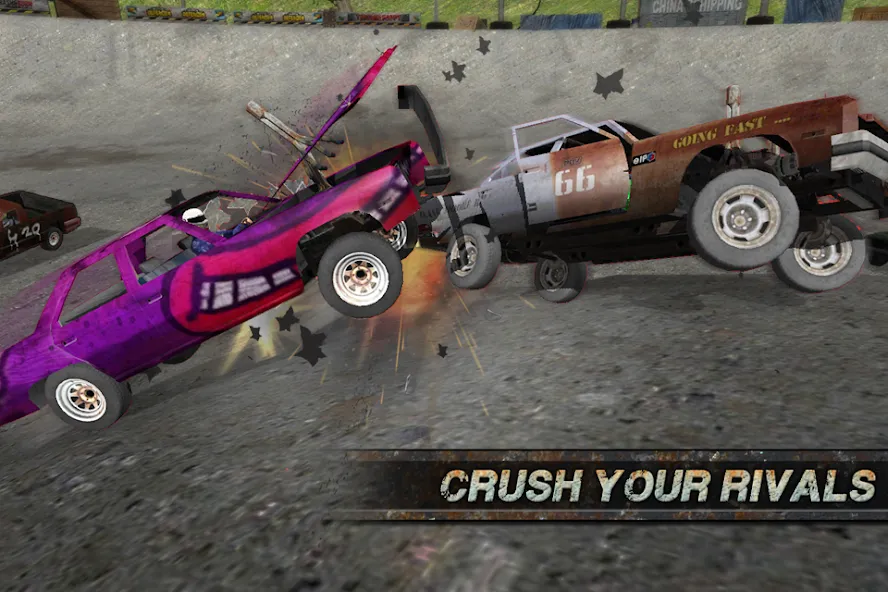 Demolition Derby: Crash Racing (Демолиция Дерби)  [МОД Бесконечные деньги] Screenshot 3