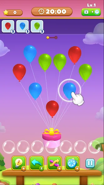 Match Triple Balloon (Матч Тройной Шарик)  [МОД Много монет] Screenshot 4