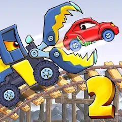 Скачать взлом Car Eats Car 2 - Racing Game (Кар Еатс Кар 2)  [МОД Unlimited Money] - полная версия apk на Андроид