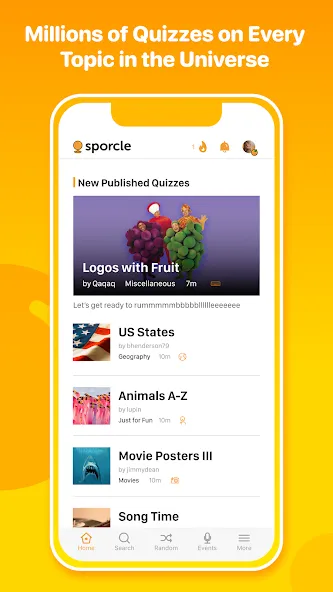 Sporcle (Споркл)  [МОД Unlimited Money] Screenshot 1