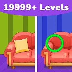 Скачать взломанную Find Differences: Spot Fun  [МОД Бесконечные монеты] - полная версия apk на Андроид