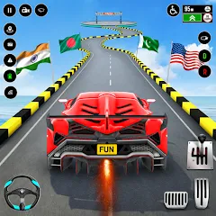 Скачать взлом GT Car Stunt : Ramp Car Stunts (ДжиТи Кар Стант)  [МОД Бесконечные деньги] - полная версия apk на Андроид