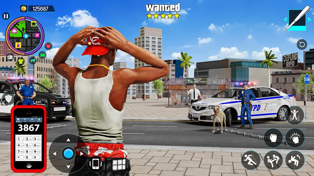 Gangster Mafia City Crime Game  [МОД Unlimited Money] Screenshot 1