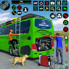 Скачать взломанную Bus Driving Games 3D: Bus Game  [МОД Mega Pack] - последняя версия apk на Андроид