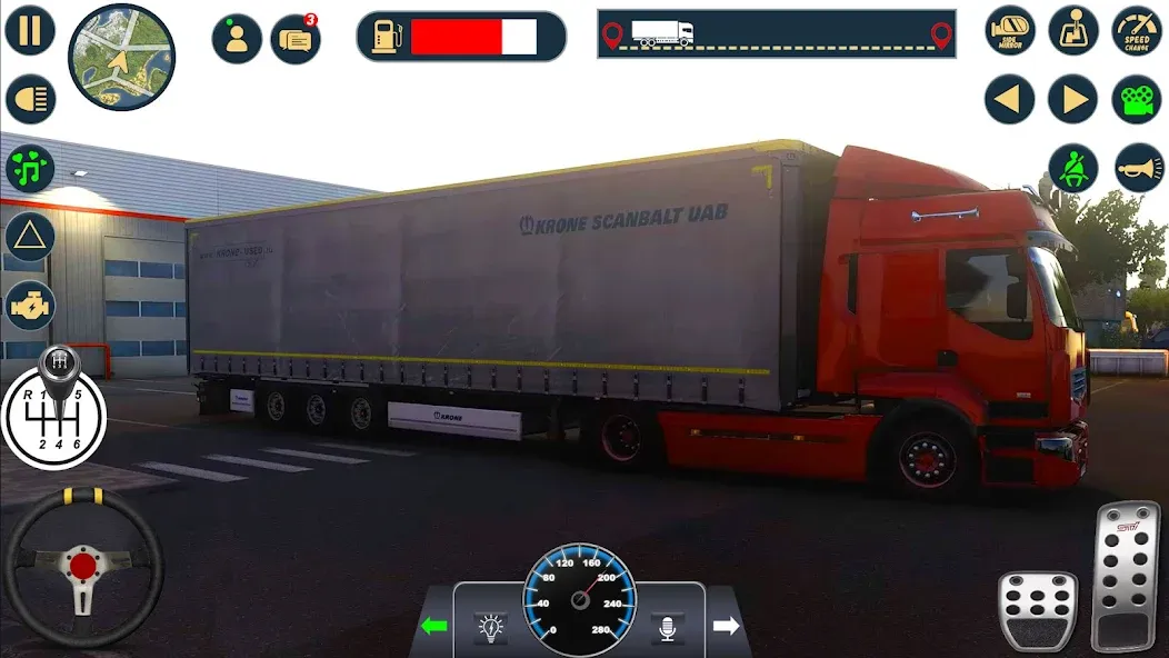 Euro Cargo Truck Simulator 3D  [МОД Бесконечные деньги] Screenshot 1