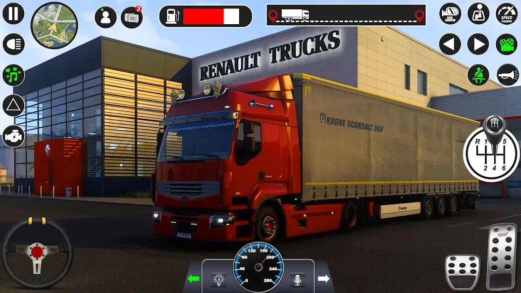 Euro Cargo Truck Simulator 3D  [МОД Бесконечные деньги] Screenshot 3