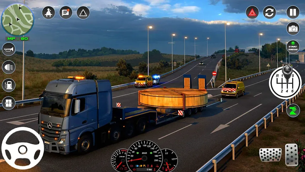 Euro Cargo Truck Simulator 3D  [МОД Бесконечные деньги] Screenshot 4