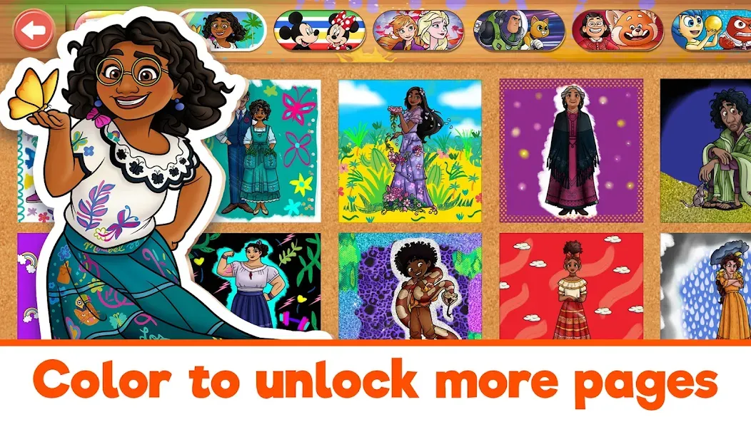 Disney Coloring World (Дисней)  [МОД Бесконечные деньги] Screenshot 5