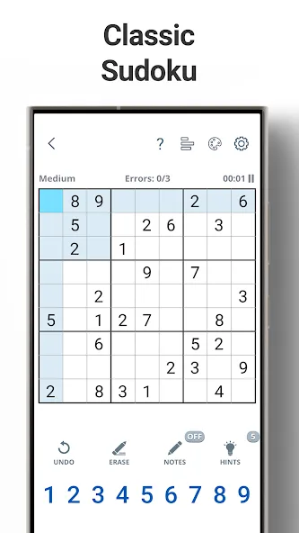 Sudoku Levels: Daily Puzzles  [МОД Unlimited Money] Screenshot 1