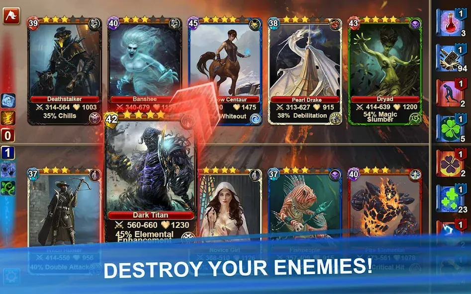 Blood of Titans: Card Battle  [МОД Unlocked] Screenshot 1