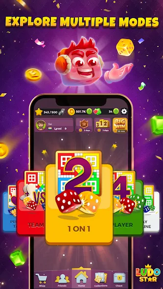 Ludo STAR: Online Dice Game (Лудо СТАР)  [МОД Бесконечные монеты] Screenshot 5