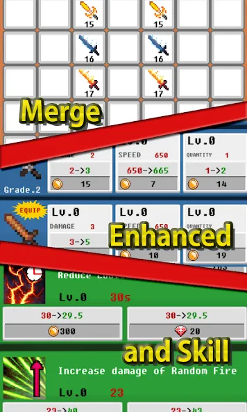 Merge Sword :Idle Merged Sword (Мерж Сворд)  [МОД Бесконечные деньги] Screenshot 2