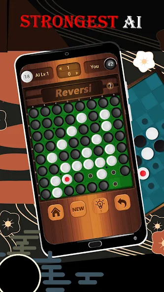 Reversi - Classic Reversi Game (Реверси)  [МОД Много монет] Screenshot 3