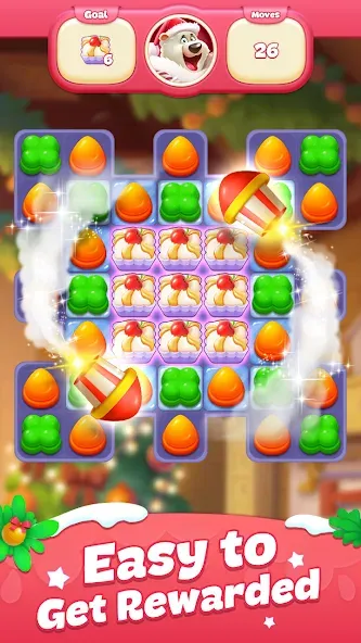 Sweet Candy Match: Puzzle Game (Свит Кэнди Матч)  [МОД Unlocked] Screenshot 3