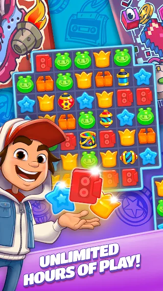 Subway Surfers Match (Сабвей Серферс Матч)  [МОД Бесконечные деньги] Screenshot 5