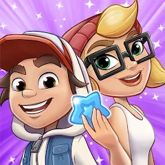 Скачать взломанную Subway Surfers Match (Сабвей Серферс Матч)  [МОД Бесконечные деньги] - стабильная версия apk на Андроид