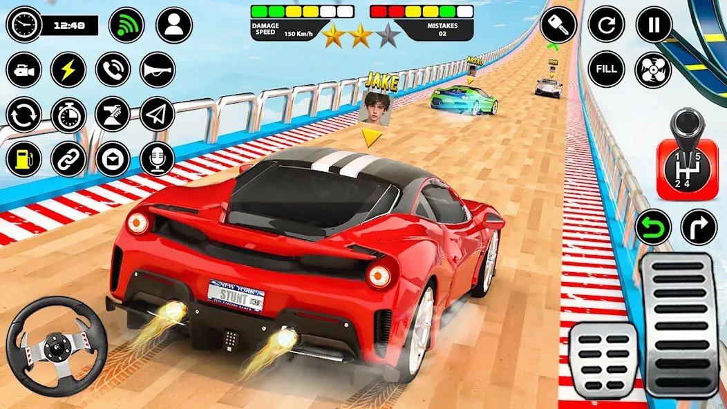 Crazy Ramp Car Stunt Master 3D (Крэйзи Рэмп Кар Стант Мастер 3Д)  [МОД Бесконечные деньги] Screenshot 4