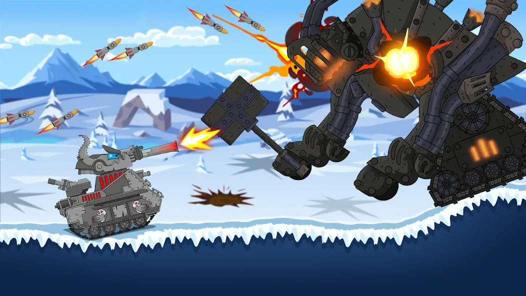 Tank Combat: War Battle (Танковый бой)  [МОД Бесконечные монеты] Screenshot 5