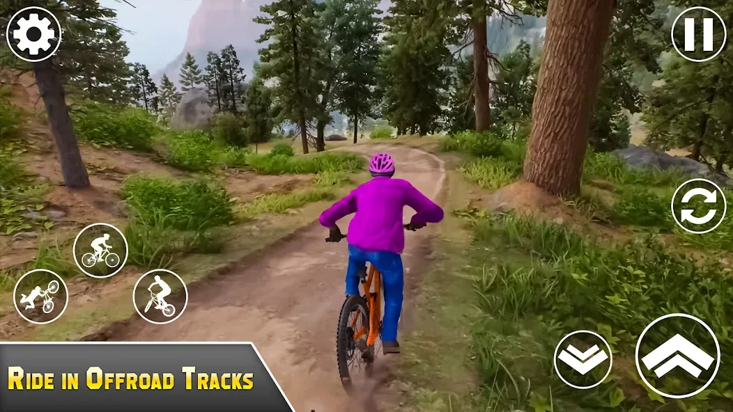 BMX Bicycle Games Offroad Bike  [МОД Бесконечные деньги] Screenshot 2