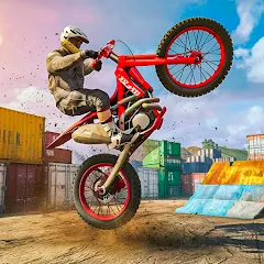 Скачать взломанную Bike Stunt Race Tricks Master  [МОД Mega Pack] - стабильная версия apk на Андроид