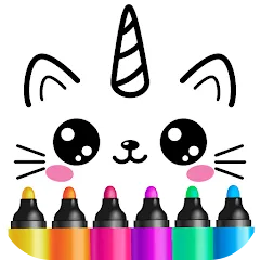 Скачать взломанную Drawing for kids! Toddler draw  [МОД Все открыто] - последняя версия apk на Андроид