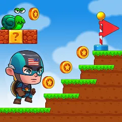 Скачать взломанную Super Bill World-Fun Adventure (Супер Билл Мир)  [МОД Много монет] - полная версия apk на Андроид