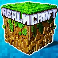 Взлом Mini Block Craft Realm Craft (РеалмКрафт)  [МОД Бесконечные монеты] - полная версия apk на Андроид