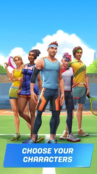 Tennis Clash: Multiplayer Game (Теннис Клаш)  [МОД Все открыто] Screenshot 5