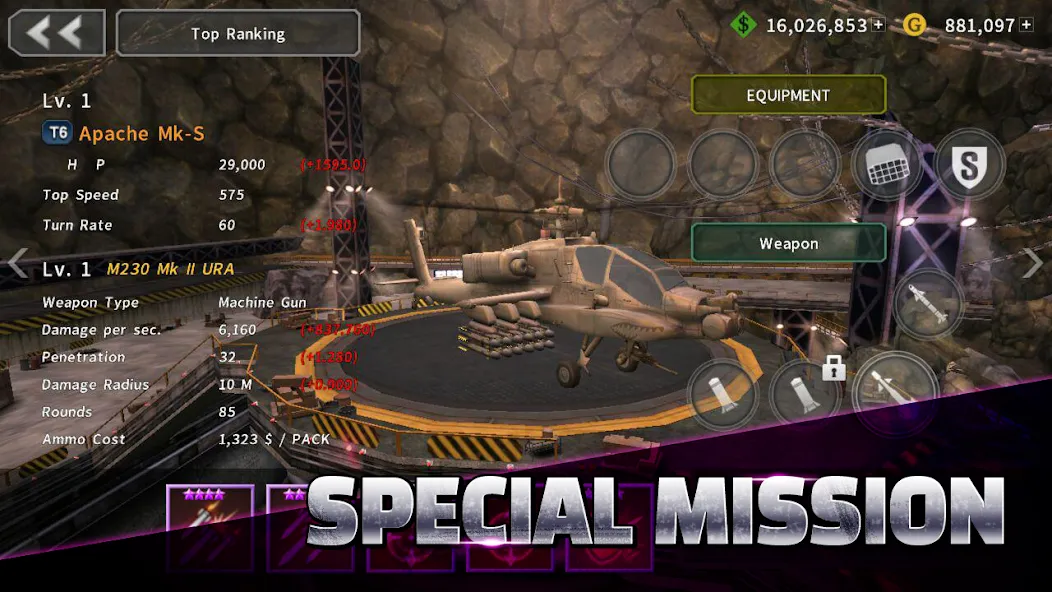 GUNSHIP BATTLE: Helicopter 3D  [МОД Много денег] Screenshot 3