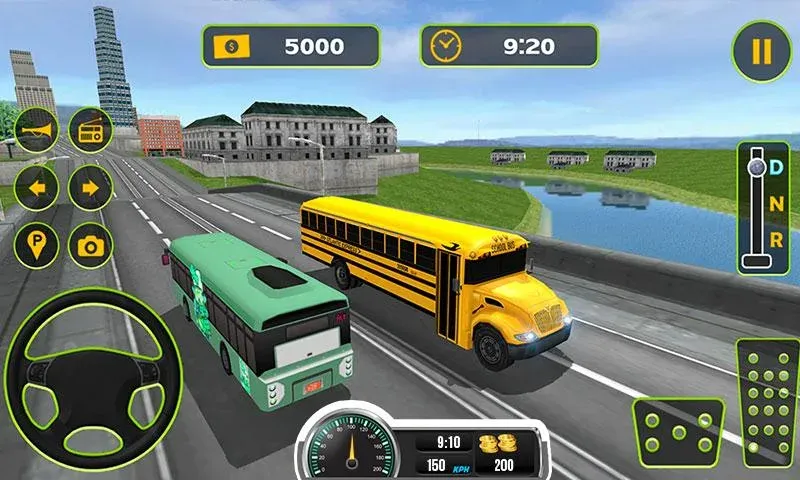 School Bus Driving Game  [МОД Много денег] Screenshot 2