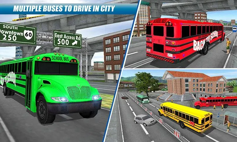 School Bus Driving Game  [МОД Много денег] Screenshot 4