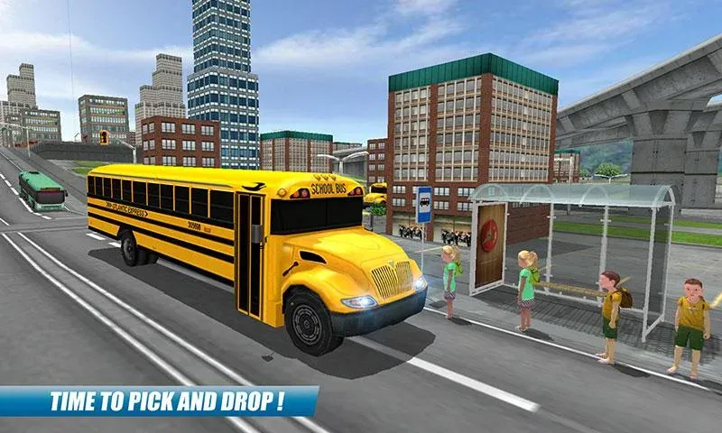 School Bus Driving Game  [МОД Много денег] Screenshot 5