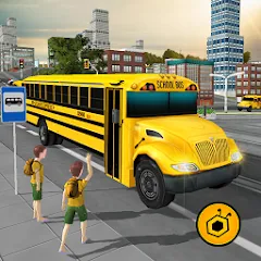 Взлом School Bus Driving Game  [МОД Много денег] - стабильная версия apk на Андроид