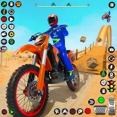 Взломанная Bike Stunt Games Stunt Bike 3D (Байк стант рэмп игра Байк Джамп)  [МОД Все открыто] - последняя версия apk на Андроид