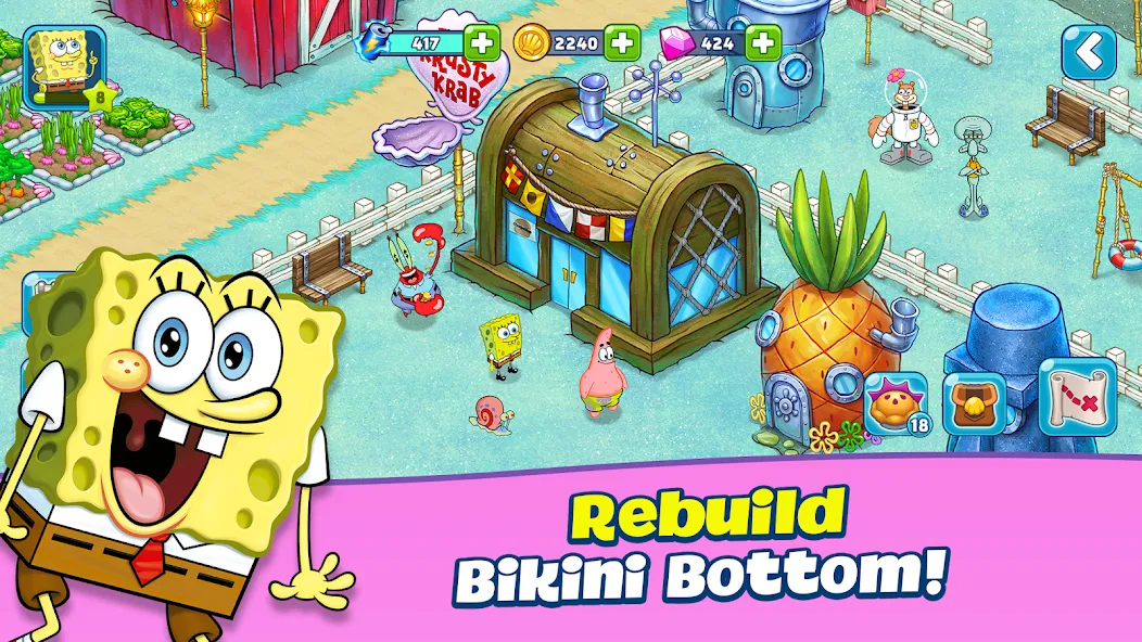 SpongeBob Adventures: In A Jam (Спанч Боб приключения)  [МОД Mega Pack] Screenshot 1