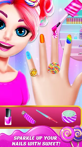 DIY Candy Makeup-Beauty Salon (ДИУАИ Мейкап)  [МОД Много монет] Screenshot 3