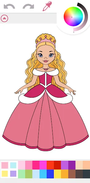 Princess Coloring Book Game  [МОД Menu] Screenshot 1