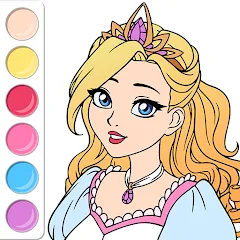 Скачать взлом Princess Coloring Book Game  [МОД Menu] - последняя версия apk на Андроид